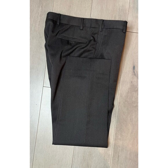 GRUPPO ARTIGIANI Men DRESS PANTS SIZE 34 X 29 WOOL Brown MADE IN ITALY - Picture 10 of 15